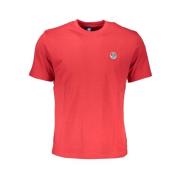 Rode Katoenen Logoshirt North Sails , Red , Heren