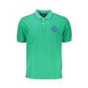 Groen Katoenen Poloshirt met Korte Mouwen North Sails , Green , Heren