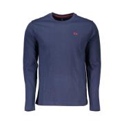 Regal Blue Geborduurd T-shirt La Martina , Blue , Heren