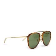 Pre-owned Glass sunglasses Gucci Vintage , Brown , Dames