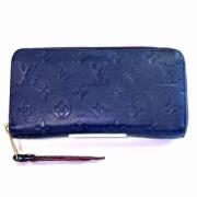 Pre-owned Leather wallets Louis Vuitton Vintage , Blue , Dames