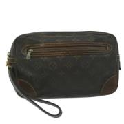 Pre-owned Canvas clutches Louis Vuitton Vintage , Brown , Dames