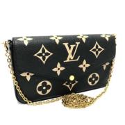 Pre-owned Canvas wallets Louis Vuitton Vintage , Black , Dames