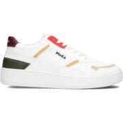 Witte Leren Sneakers voor Heren MoEa , White , Heren