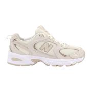 Beige Veterschoenen met Monogram New Balance , Beige , Dames