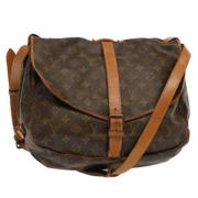 Pre-owned Canvas louis-vuitton-bags Louis Vuitton Vintage , Brown , Da...