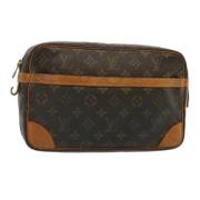 Pre-owned Canvas clutches Louis Vuitton Vintage , Brown , Dames