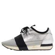 Pre-owned Leather sneakers Balenciaga Vintage , Gray , Dames