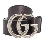 Pre-owned Leather belts Gucci Vintage , Brown , Heren