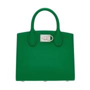 Mini Groene Opbergdoos Salvatore Ferragamo , Green , Dames