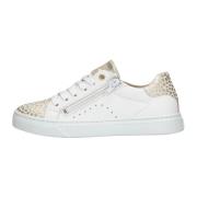 Witte lage sneakers met gouden accenten Bullboxer , White , Dames