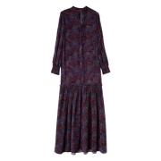 Boho Style Devore Velvet Jurk Rochas , Multicolor , Dames