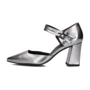 Elegante Zilveren Pumps met Gespsluiting Paul Green , Gray , Dames