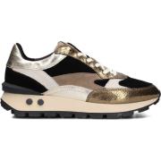 Goud Blok Sneakers Floris van Bommel , Multicolor , Dames