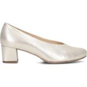 Gouden Leren Pumps Florence Hassia , Yellow , Dames