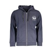 Blauwe Hoodie met Borduursel La Martina , Blue , Heren