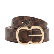 Pre-owned Coated canvas belts Louis Vuitton Vintage , Brown , Dames