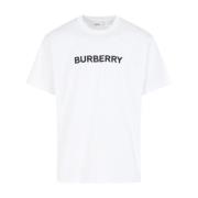 Klassiek Wit T-Shirt Burberry , White , Heren