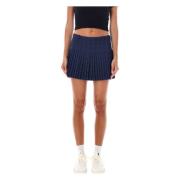 Blauwe Diamant Jacquard Mini Rok Marine Serre , Blue , Dames