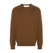 Bruine Sweater met Handtekening Ster Patch Golden Goose , Brown , Here...