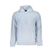 Blauwe Katoenen Hoodie met Logo Hugo Boss , Blue , Heren