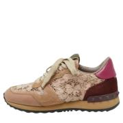 Pre-owned Lace sneakers Valentino Vintage , Beige , Dames