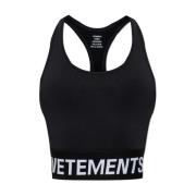 Sports Top Vetements , Black , Dames