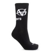 Logo sokken Vetements , Black , Heren