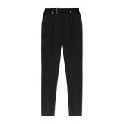 Broek met riem Versace Jeans Couture , Black , Dames