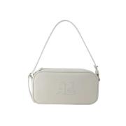 Leather shoulder-bags Courrèges , White , Dames