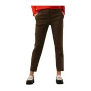 Bruine Crop Broek Kylie Fiveunits , Brown , Dames