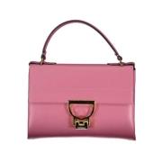 Roze Leren Handtas met Bovenhandvat Coccinelle , Pink , Dames