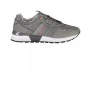 Grijze Sneakers met Eco-Lederen Accenten Carrera , Gray , Heren