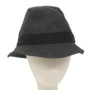 Pre-owned Canvas hats Gucci Vintage , Gray , Dames