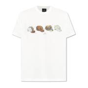 Bedrukt T-shirt PS By Paul Smith , White , Heren