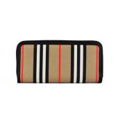 Icon Stripe Zip Around Portemonnee Burberry , Multicolor , Unisex