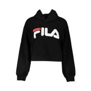 Stijlvolle hoodie van biologisch katoen Fila , Black , Dames