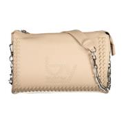 Chique Beige Schoudertas met Kettinghandvat Byblos , Beige , Dames