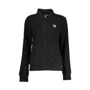 Stijlvol Langarm-Zip-Up-Sweatshirt Fila , Black , Dames