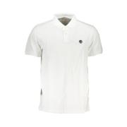 Organisch Katoenen Polo Shirt met Logo Timberland , White , Heren