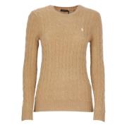 Beige Wol Kasjmier Trui Vrouw Ralph Lauren , Beige , Dames