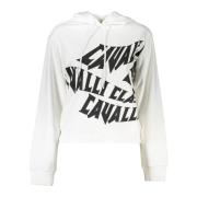 Wit Hoodie Comfort-Chic Cavalli Class , White , Dames