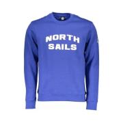 Blauw Ronde Hals Sweatshirt North Sails , Blue , Heren