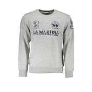 Grijs Geborduurd Sweatshirt Casual Elegantie La Martina , Gray , Heren