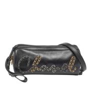 Pre-owned Leather pouches Chanel Vintage , Black , Dames