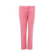 Elegante Katoenen Broek in Roze Lardini , Pink , Dames