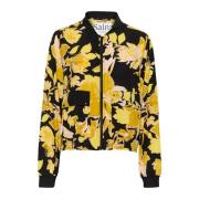 Bloemenjas met geribbelde kraag Saint Tropez , Yellow , Dames