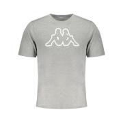 Grijze Katoenen T-shirt Kappa , Gray , Heren