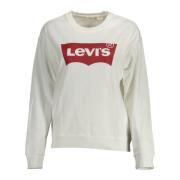 Chique Logo-Sweatshirt van Wit Katoen Levi's , White , Dames