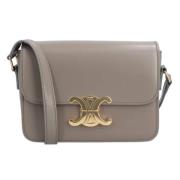 Leather crossbody-bags Celine , Gray , Dames